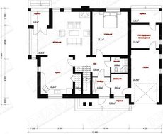 Классический коттедж с гаражом