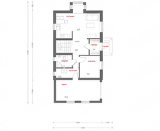 Проект коттеджа с гаражом в каркасном исполнении