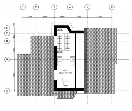 Проект оригинального кирпичного коттеджа