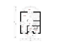 Проект компактного загородного коттеджа