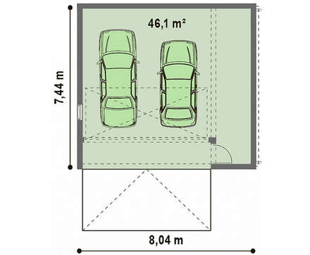 Проект современного практичного гаража