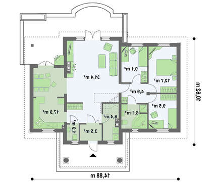 Коттедж в стиле дворянской усадьбы