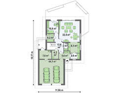 Комфортный коттедж с мансардой в европейском стиле