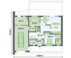 Оригинальный коттедж в минималистическом стиле