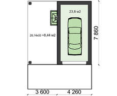 Симпатичный проект гаража с зоной барбекю
