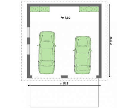 Проект гаража на два автомобиля Проект гаража на два автомобиля