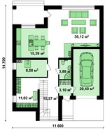 Красивый проект современного загородного дома
