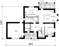 Презентабельный загородный дом с фактурным фасадом