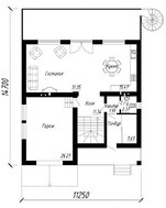 Коттедж в стиле хай-тек с сауной и бассейном в цоколе