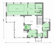 Проект комфортной небольшой виллы с бассейном