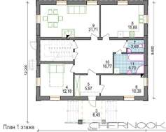 Проект роскошного 2х этажного коттеджа с изящным фасадом
