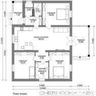 Проект небольшого деревенского коттеджа
