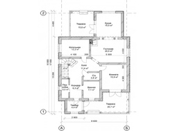 Великолепный проект коттеджа с крытой террасой площадью 200 m²