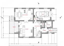Проект дома с мансардой 10 на 17