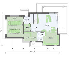 Проект небольшой модерновой виллы