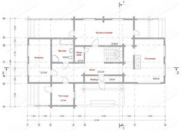 Проект загородного жилого коттеджа со вторым светом