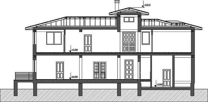 Проект коттеджа для отдыха с плоской крышей