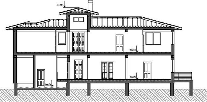 Проект коттеджа для отдыха с плоской крышей