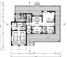 Проект коттеджа для отдыха с плоской крышей
