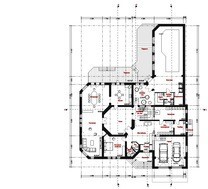 Проект огромного шикарного загородного коттеджа с цокольным этажом