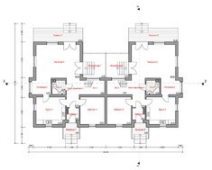 Проект мансардного коттеджа необычной формы и удобной планировкой