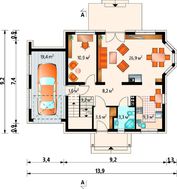 Проект небольшой усадьбы 180 m²