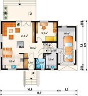 Проект современного коттеджа с пятью спальнями