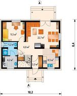 Симпатичный дом с мансардным этажом