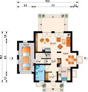 1,5-этажный дом 200 m² с гаражом на 1 авто