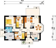 Архитектурный проект небольшого и уютного загородного дома