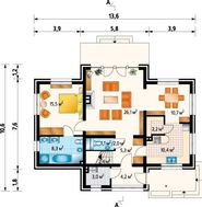 Величественное строение на два этажа