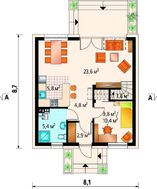 Стильный загородный дом с большой открытой террасой