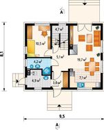 Приятного вида двухэтажное строение с балконом