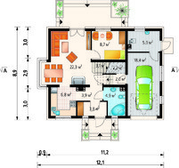 Проект красивого дома с симпатичной верандой