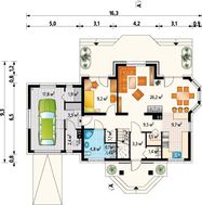Проект небольшой стильной усадьбы с выходом в сад