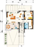 Изящный дом на два этажа с просторной верандой