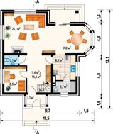 Двухэтажный особняк с красивой гостиной