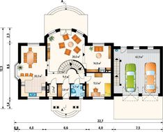 Проект стильной виллы с площадью 420 m²