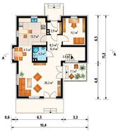 Проект просторного особняка с зимним садом