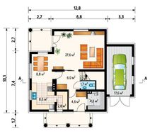 Проект загородной усадьбы с нотками романского стиля