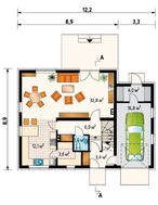 Проект стильной усадьбы с четырьмя спальнями