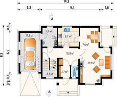 Стильная загородная усадьба с площадью 170 m²