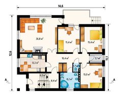Архитектурный проект роскошного большого коттеджа с цокольным этажом и мансардой