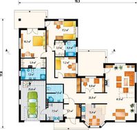 Симпатичный дом с оригинальной планировкой