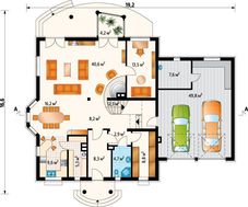Роскошный загородный особняк с площадью 340 m²