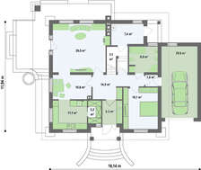 Симпатичный загородный дом с мансардой и балконом