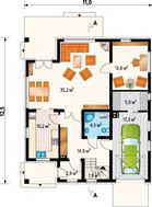Проект красивого загородного дома с неброским дизайном