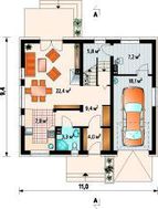 Красивый загородный коттедж с удобной планировкой