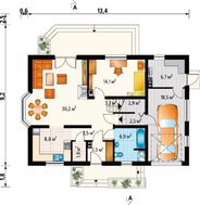 Уютный загородный особняк с площадью 200 m²