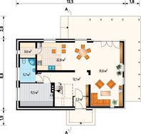 Стильный загородный дом с открытой террасой и деревянным балконом